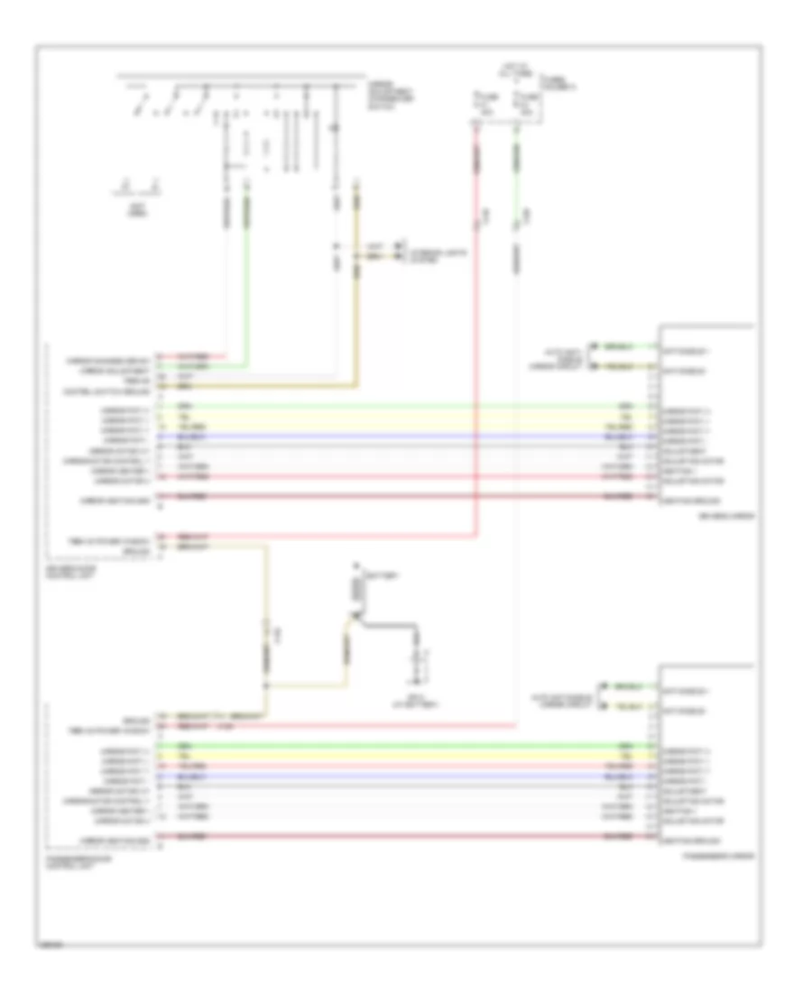Power Mirrors Wiring Diagram, Early Production for Porsche 911 Carrera GTS 2012