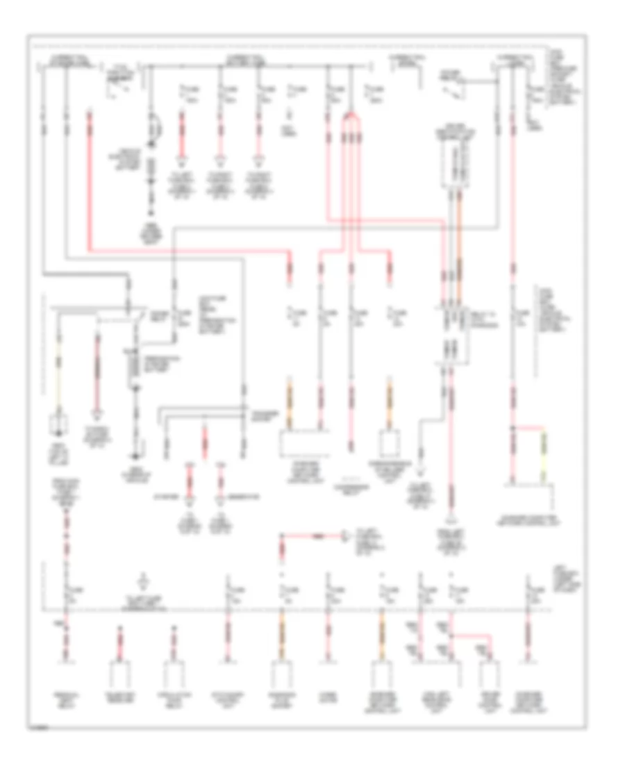 Power Distribution Wiring Diagram 1 of 10 for Porsche Cayenne Turbo S 2006