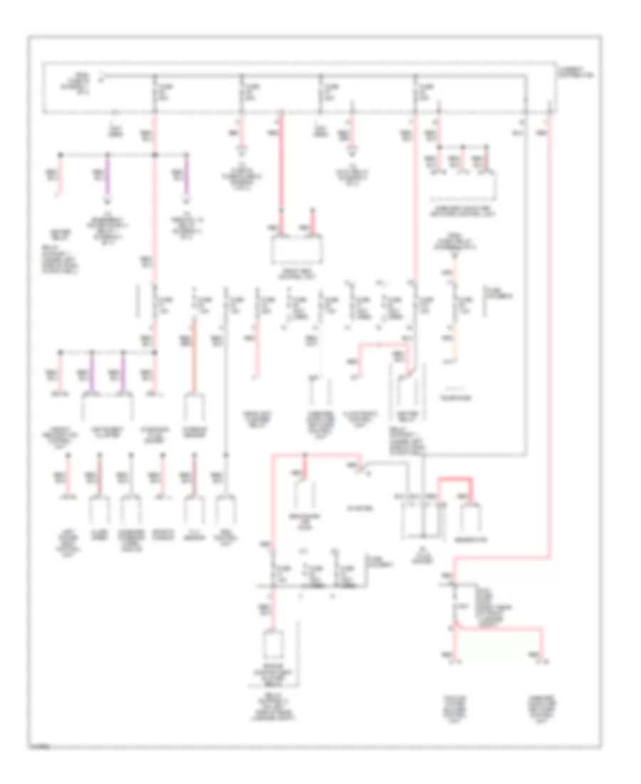 Power Distribution Wiring Diagram (2 of 4) for Porsche Cayman S 2006