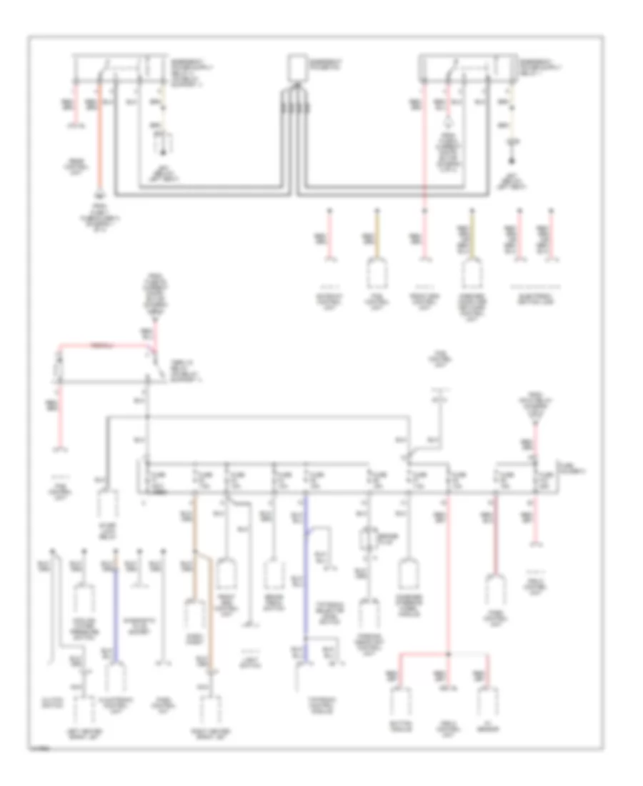 Power Distribution Wiring Diagram (3 of 4) for Porsche Cayman S 2006