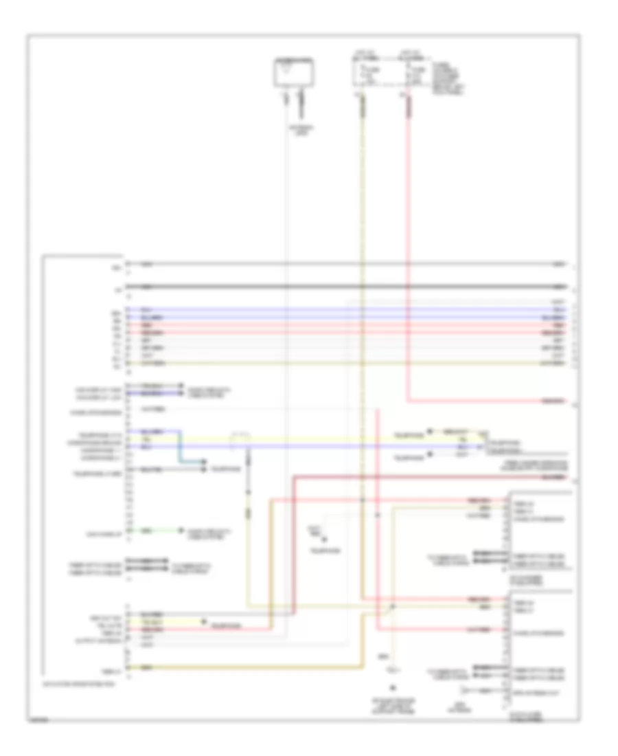 Radio Wiring Diagram, with Navigation, without Bose (1 of 2) for Porsche 911 Carrera 2007
