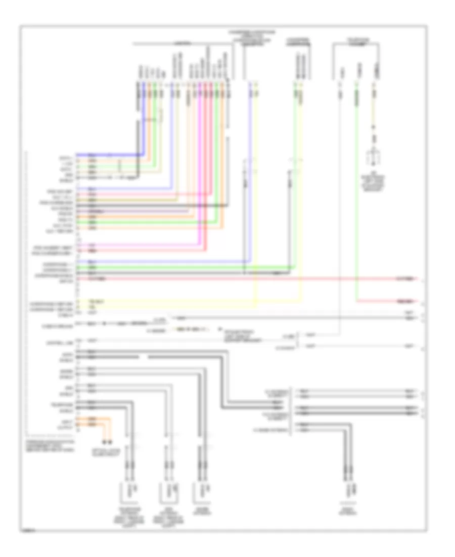 Premium Radio Wiring Diagram, Early Production without Bose (1 of 4) for Porsche 911 Turbo 2012
