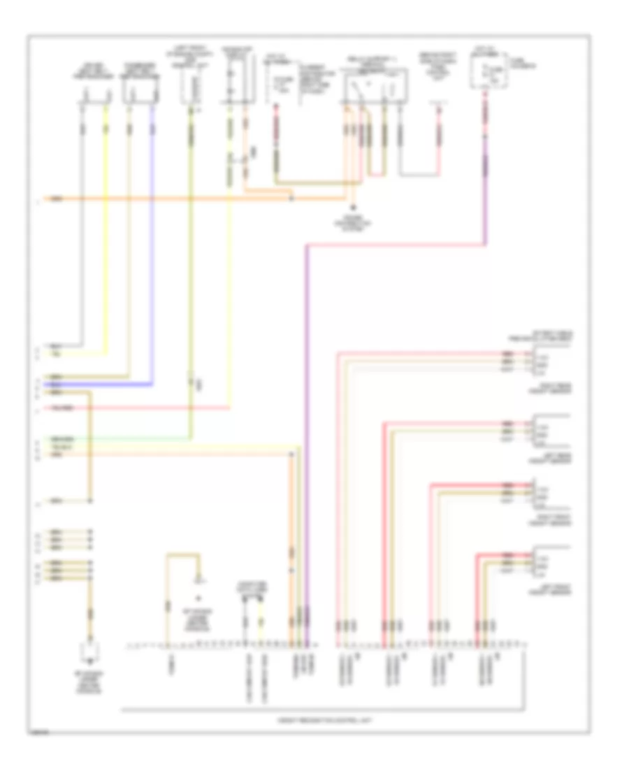 Supplemental Restraints Wiring Diagram, Early Production (2 of 2) for Porsche 911 Turbo 2012