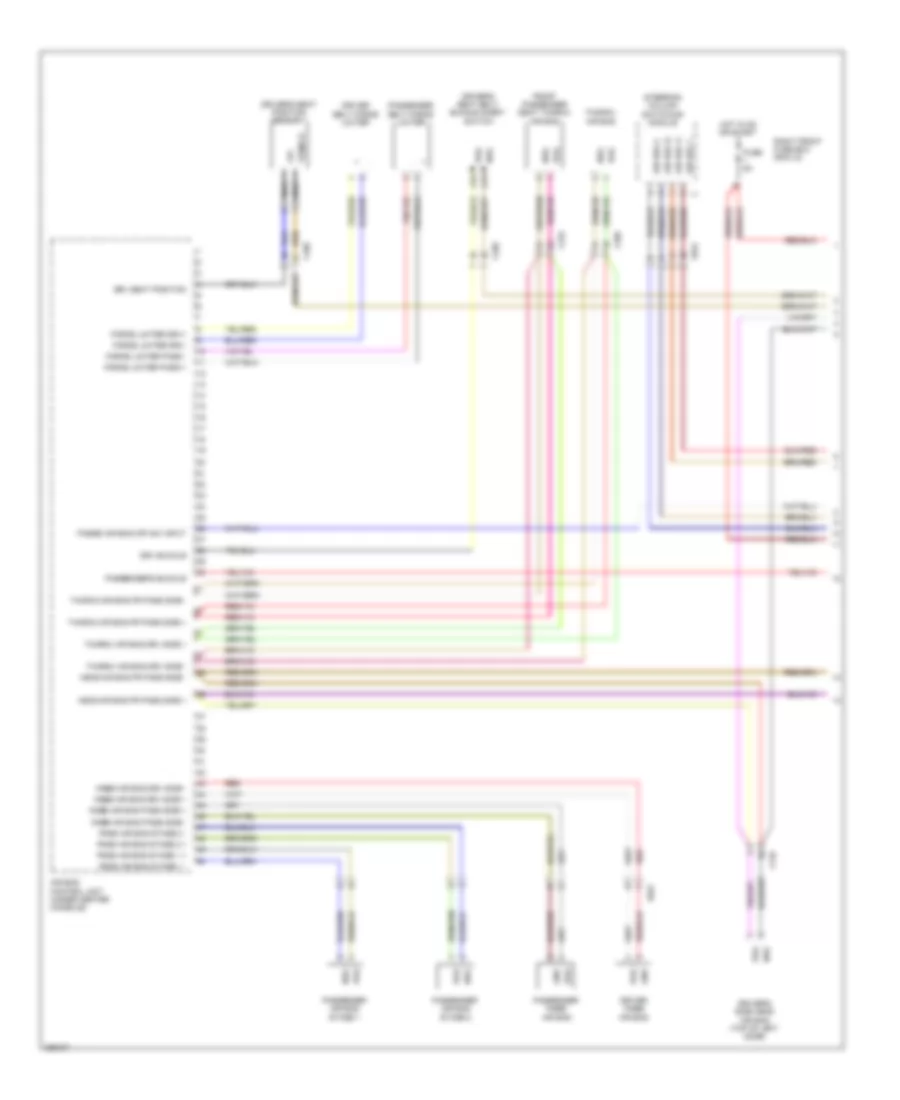 Supplemental Restraints Wiring Diagram Late Production 1 of 3 for Porsche 911 Turbo 2012