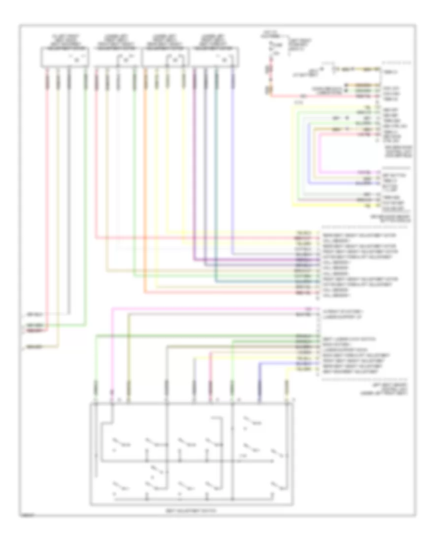 Drivers Memory Seat Wiring Diagram (2 of 2) for Porsche 911 Turbo 2012