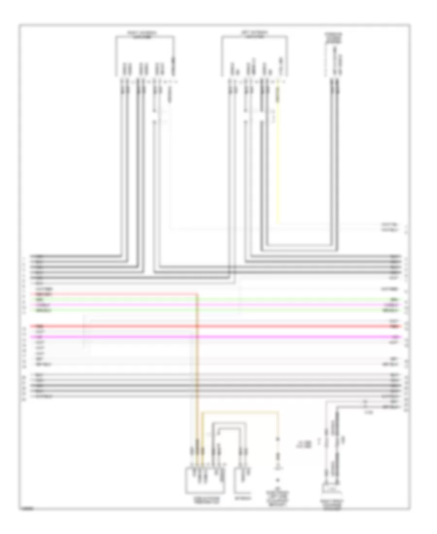 Premium Radio Wiring Diagram, Early Production without Bose (3 of 4) for Porsche 911 Turbo S 2012