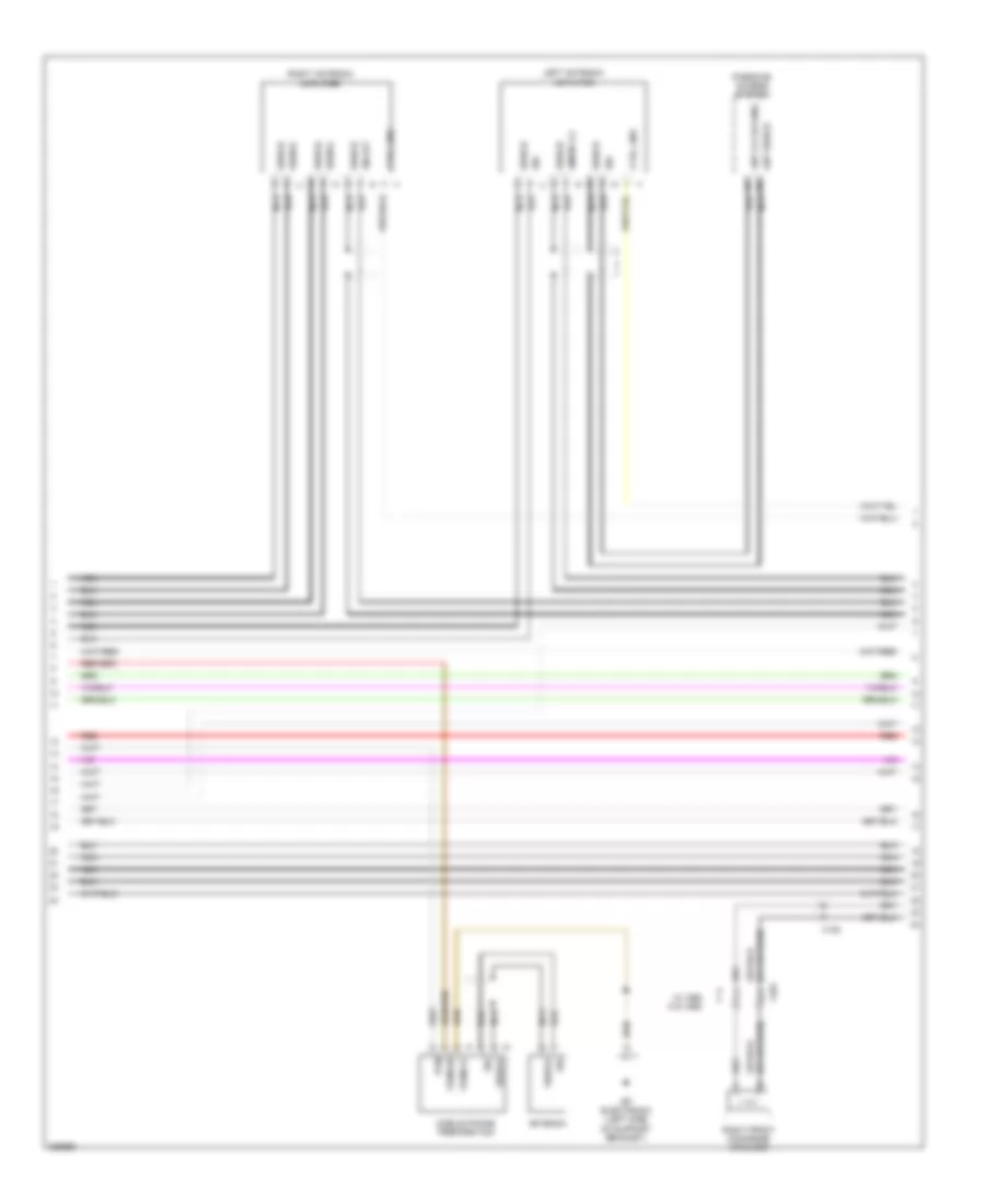 Navigation Wiring Diagram, Early Production without Bose (3 of 4) for Porsche 911 Turbo S 2012