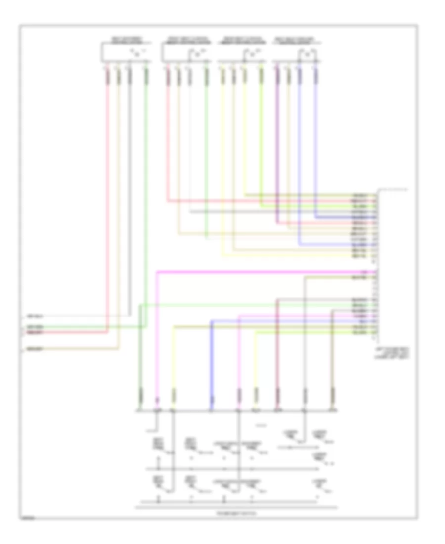 Drivers Memory Seat Wiring Diagram (2 of 2) for Porsche 911 GT3 2007