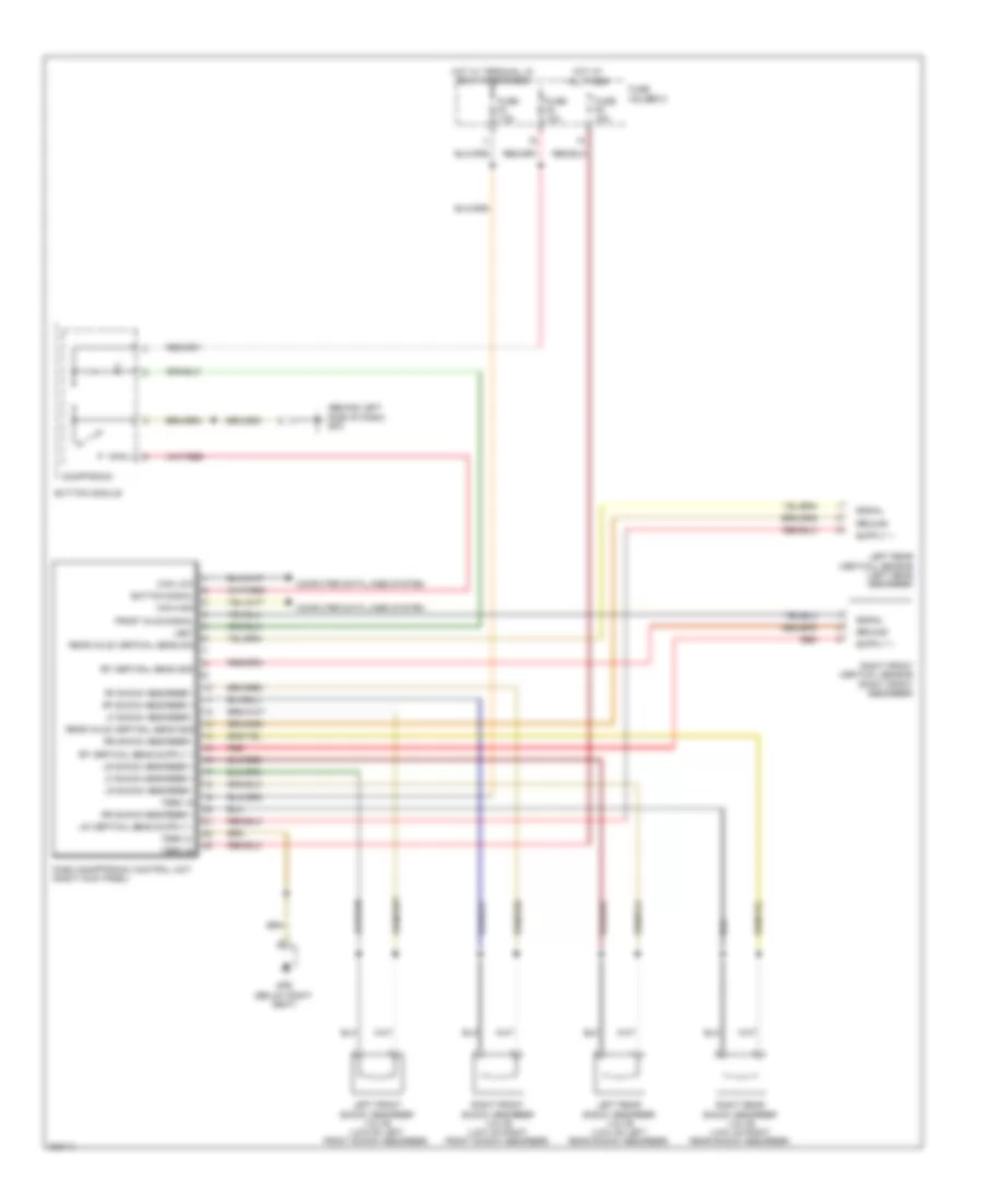 Electronic Suspension Wiring Diagram for Porsche Boxster 2012