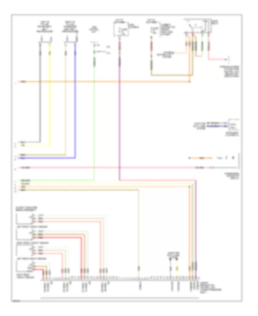 Supplemental Restraints Wiring Diagram (2 of 2) for Porsche Boxster 2012