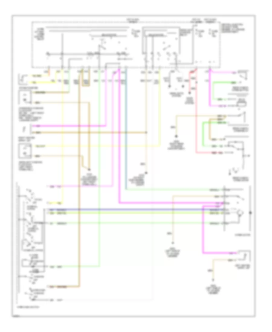 Электросхема стеклоочистителя, дворников и омывателя для Porsche 911 Turbo 1992