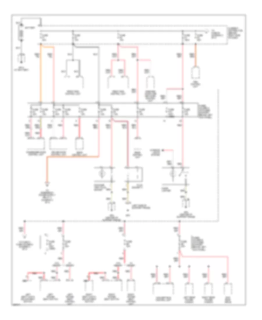 Power Distribution Wiring Diagram 1 of 4 for Porsche 911 Turbo 2007