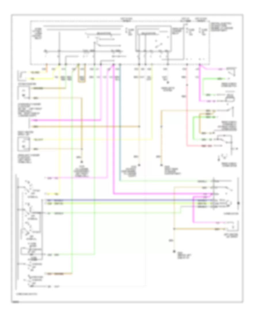 Электросхема стеклоочистителя, дворников и омывателя для Porsche 911 Carrera 2 1993