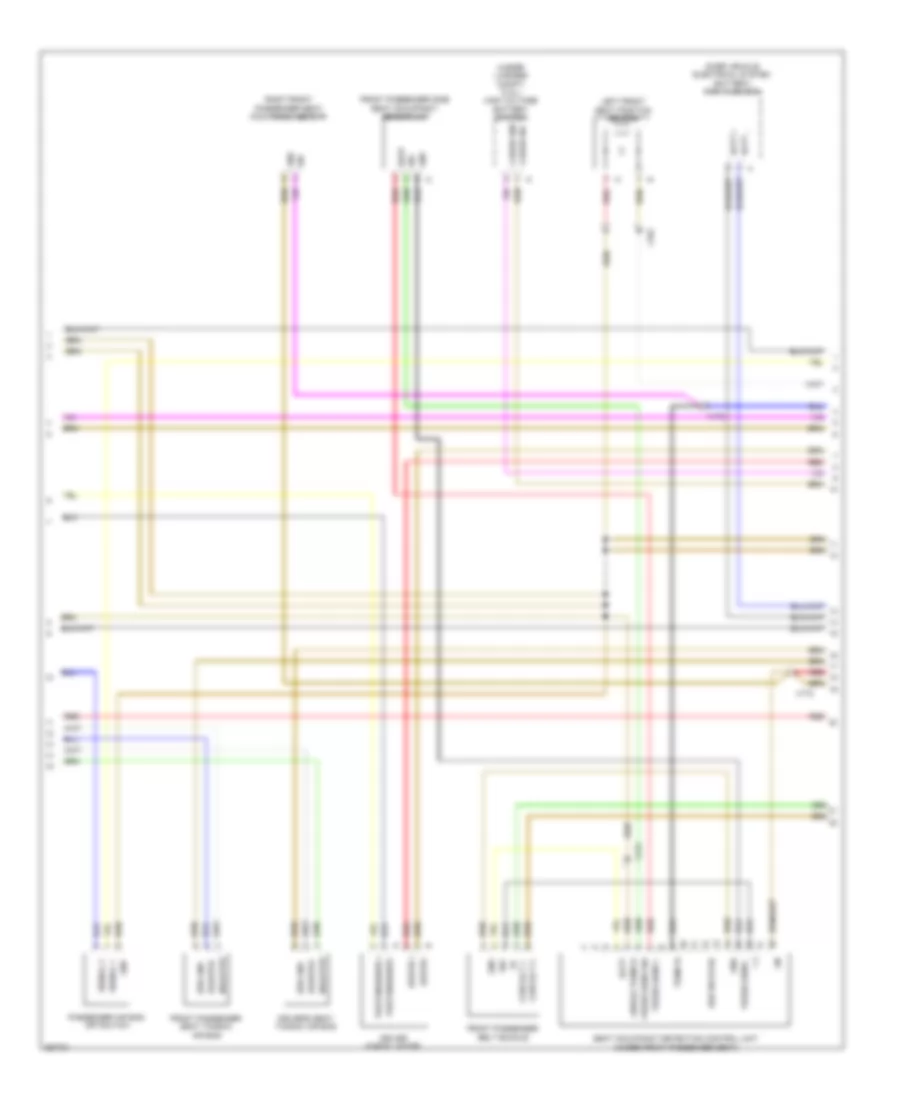 Supplemental Restraints Wiring Diagram (2 of 3) for Porsche Cayenne 2012