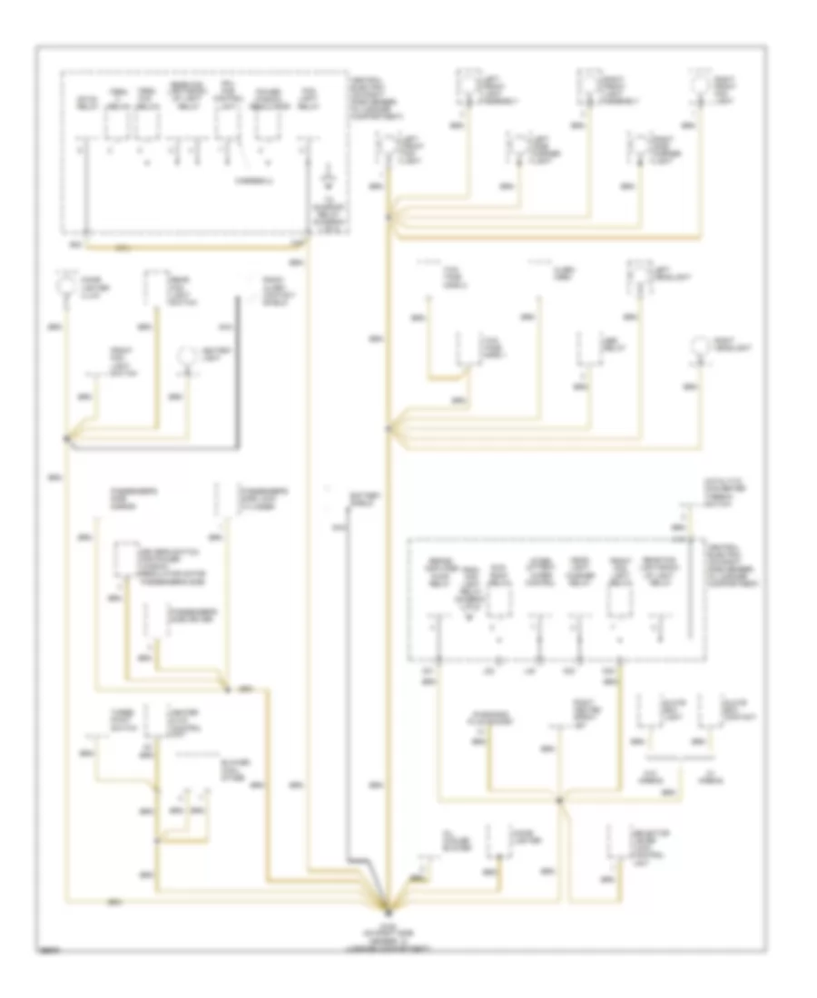 Ground Distribution Wiring Diagram 1 of 5 for Porsche 911 RS America Carrera 2 1993