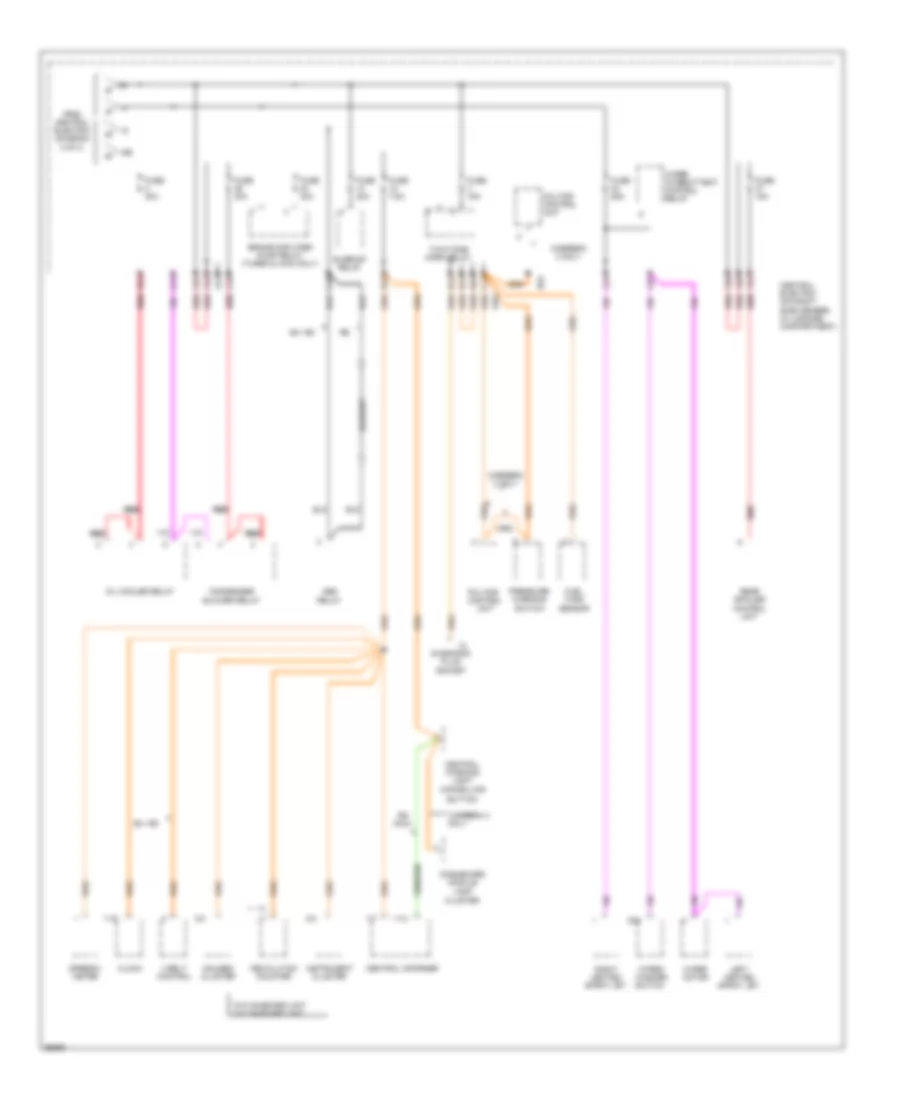 Power Distribution Wiring Diagram 4 of 4 for Porsche 911 RS America Carrera 2 1993