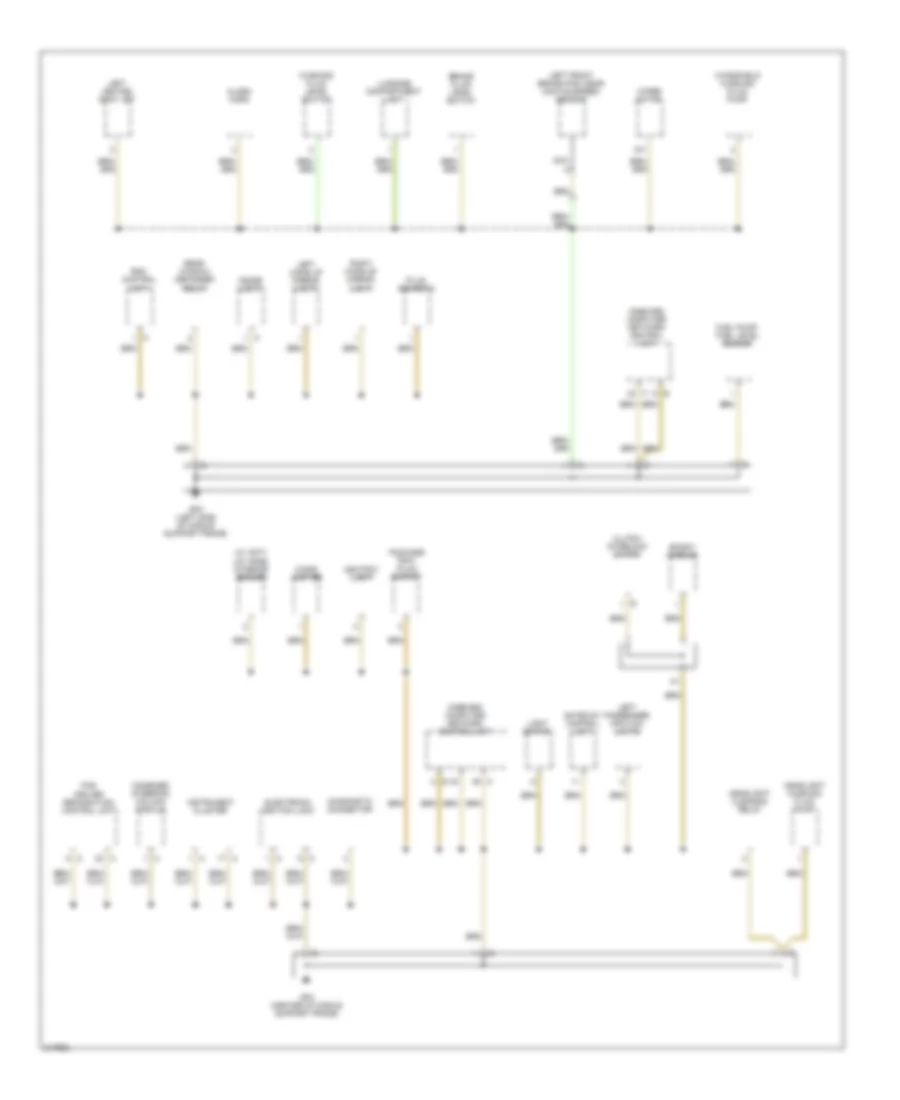 Ground Distribution Wiring Diagram 2 of 4 for Porsche Cayman 2007