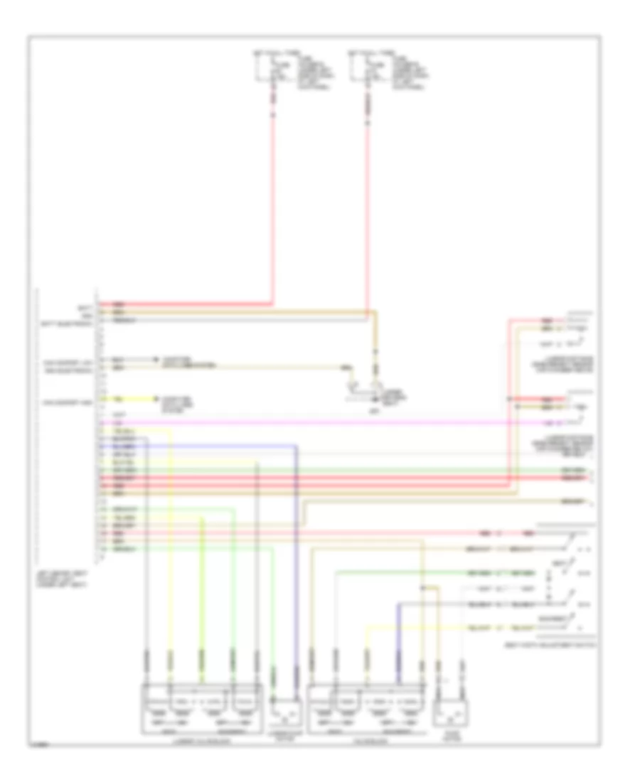 Memory Seat Wiring Diagram (1 of 2) for Porsche Cayman 2007