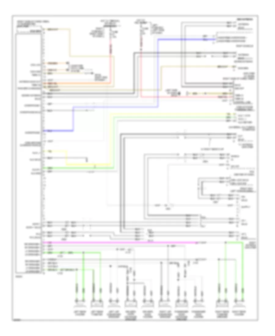 Base Radio Wiring Diagram for Porsche Cayenne Turbo 2012