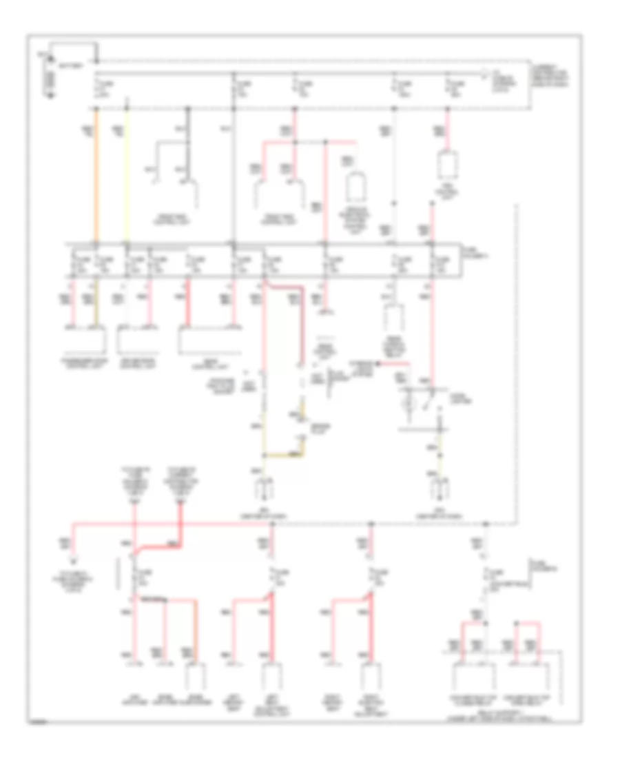Power Distribution Wiring Diagram 1 of 5 for Porsche Cayman R 2012