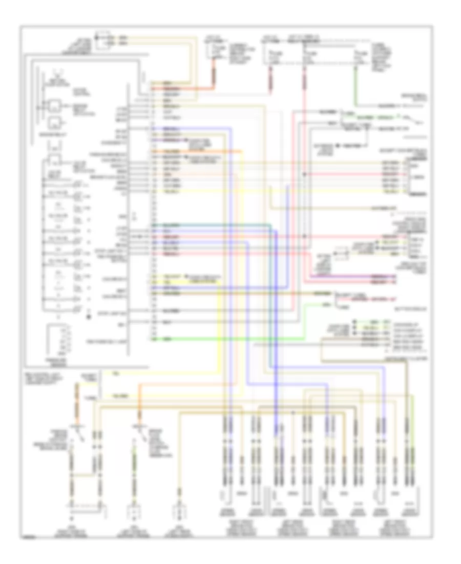 Anti lock Brakes Wiring Diagram for Porsche 911 Carrera 4 2008