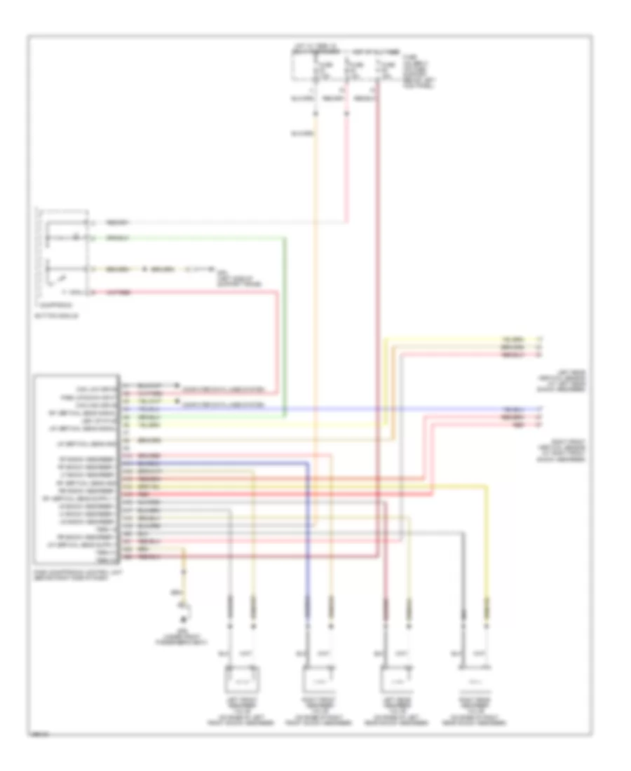 Electronic Suspension Wiring Diagram for Porsche 911 Carrera 4 2008