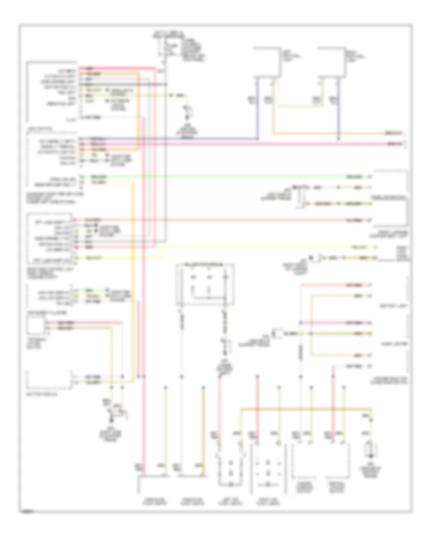 Interior Lights Wiring Diagram 1 of 2 for Porsche 911 Carrera 4 2008