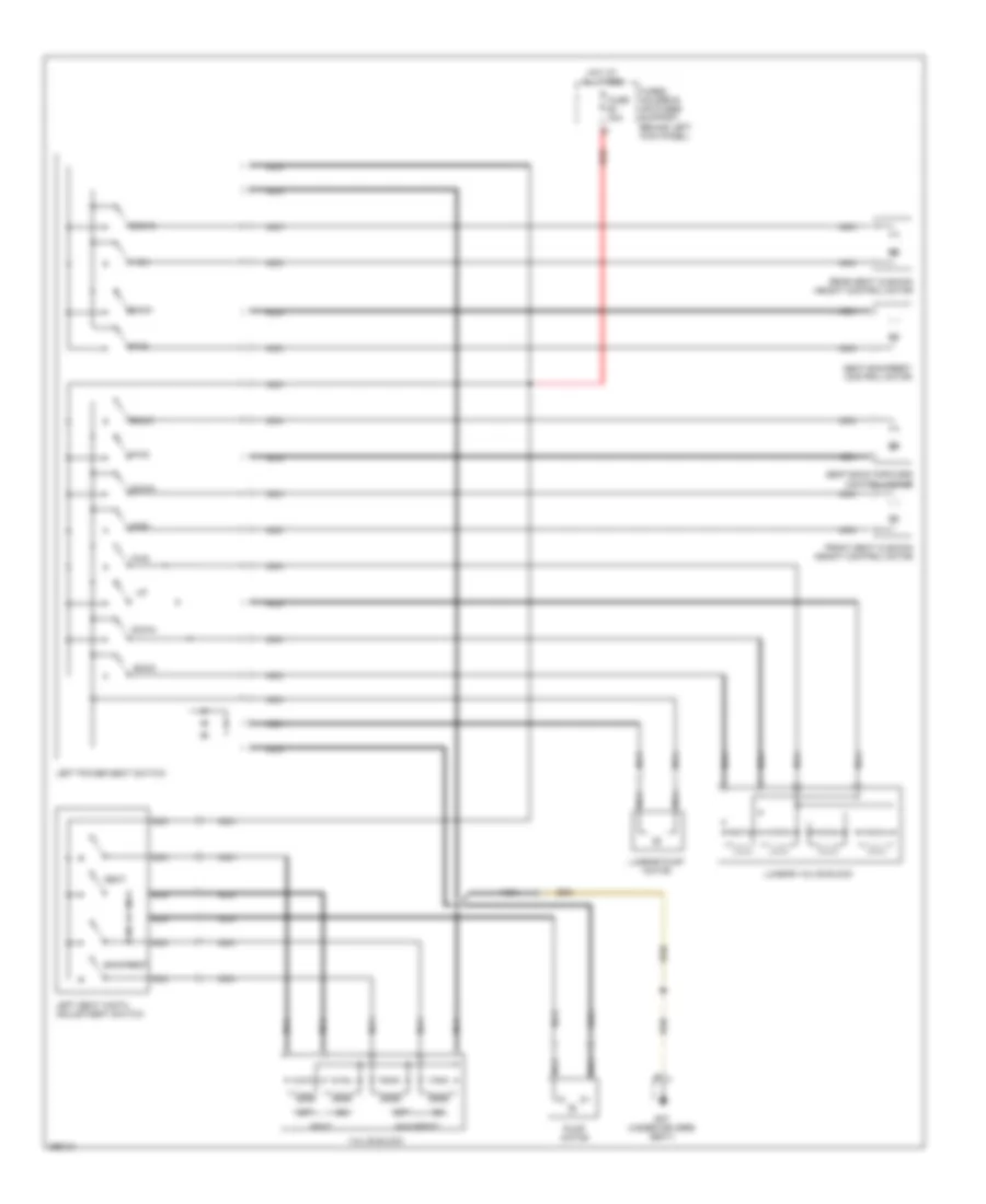 Driver Power Seat Wiring Diagram Except Base for Porsche 911 Carrera 4 2008