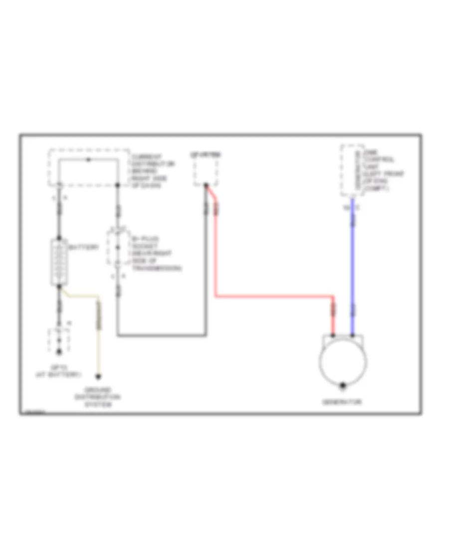 Charging Wiring Diagram for Porsche 911 Carrera 4 2008