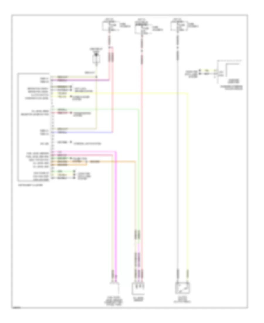 Instrument Cluster Wiring Diagram for Porsche Cayman S 2012