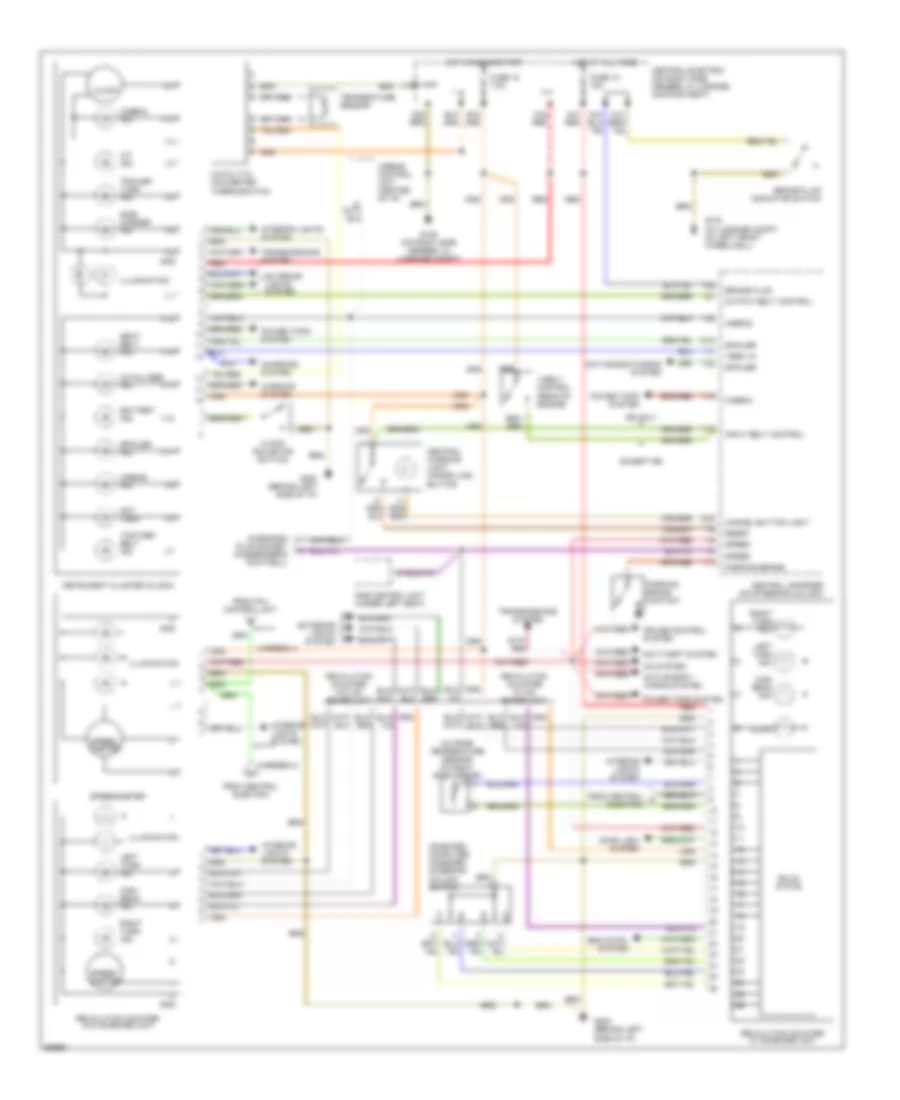 Instrument Cluster Wiring Diagram (2 of 2) for Porsche 911 RS America Carrera 2 1994