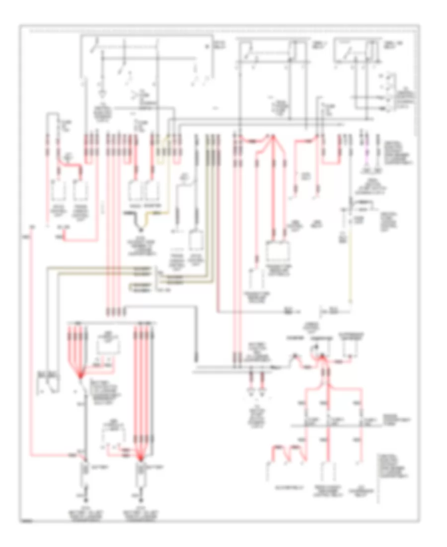 Power Distribution Wiring Diagram 1 of 4 for Porsche 911 Turbo 1994