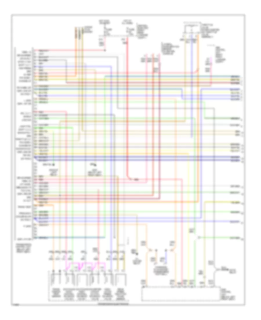 Transmission Wiring Diagram 1 of 2 for Porsche 911 Turbo 1994