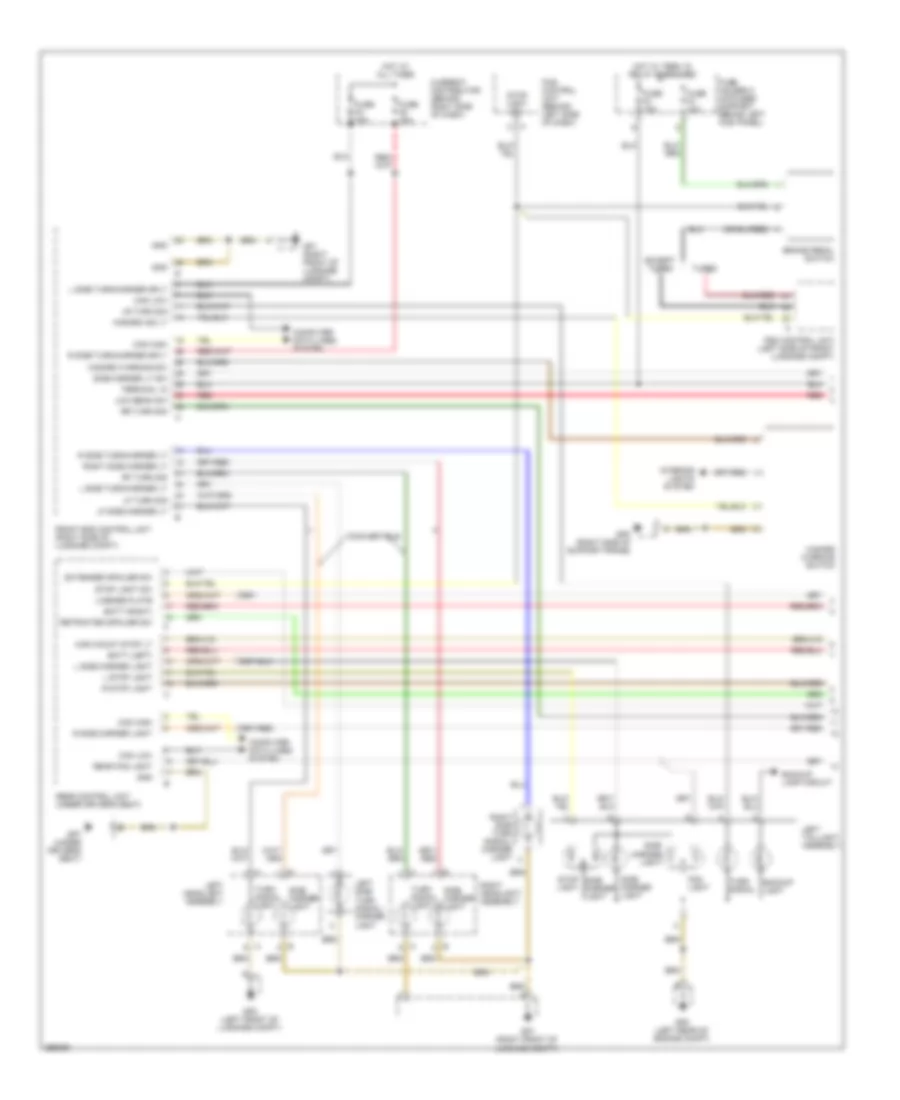 Exterior Lamps Wiring Diagram (1 of 2) for Porsche 911 GT3 RS 2008