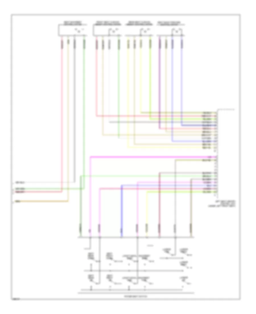 Driver s Memory Seat Wiring Diagram 2 of 2 for Porsche 911 GT3 RS 2008
