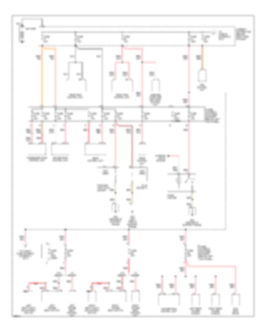 Power Distribution Wiring Diagram 1 of 4 for Porsche 911 GT3 RS 2008