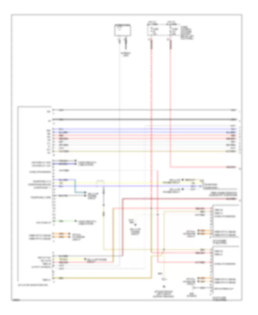 Radio Wiring Diagram, with Navigation, without Bose (1 of 2) for Porsche 911 GT3 RS 2008