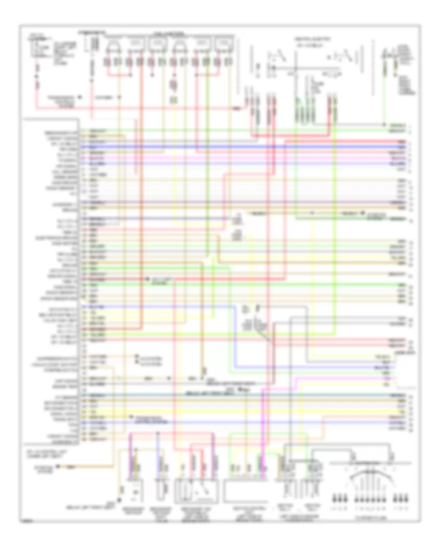 3.6L, Engine Performance Wiring Diagrams, Early Production (1 of 2) for Porsche 911 Carrera 1995