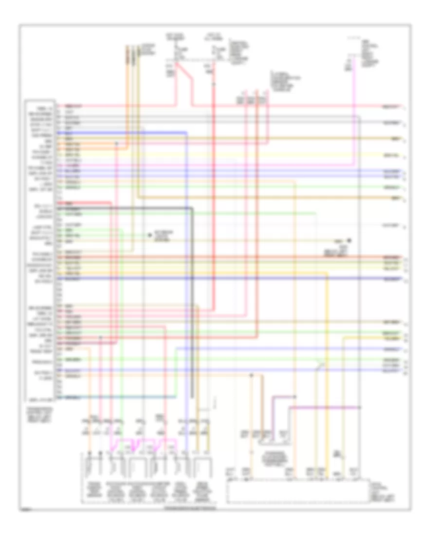 Transmission Wiring Diagram Late Production 1 of 2 for Porsche 911 Carrera 1995