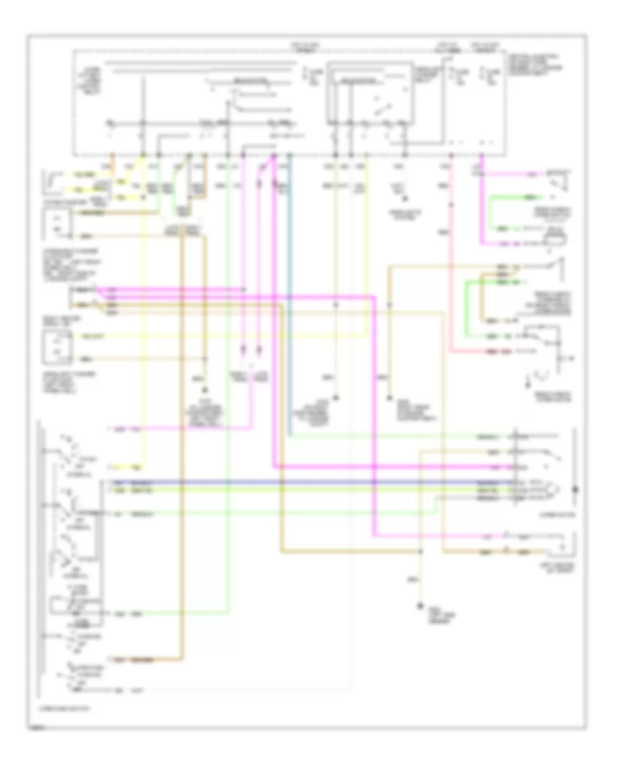 Электросхема стеклоочистителя, дворников и омывателя для Porsche 911 Carrera 4 1995