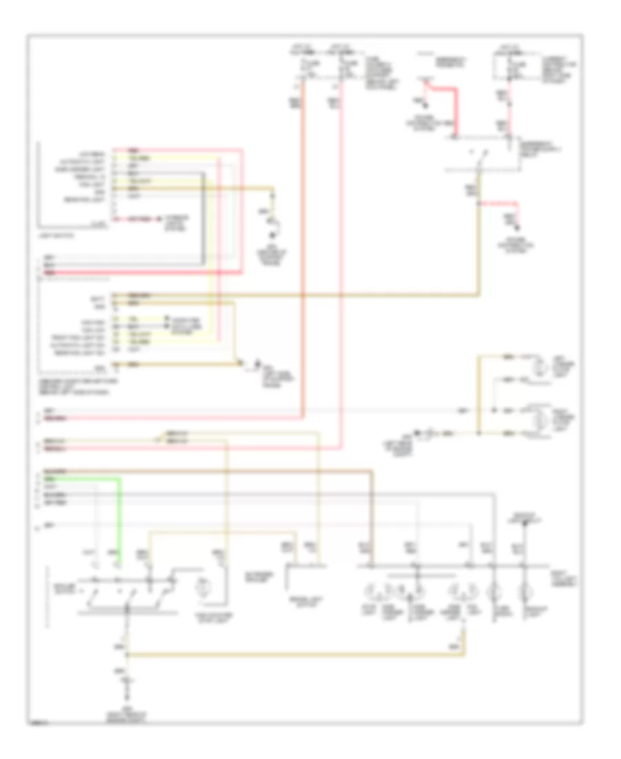 Exterior Lamps Wiring Diagram 2 of 2 for Porsche 911 Turbo 2008