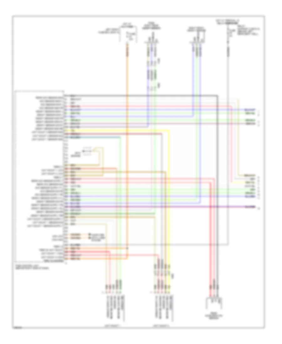 Electronic Level Control Wiring Diagram, without Turbo (1 of 2) for Porsche 911 Carrera 2013