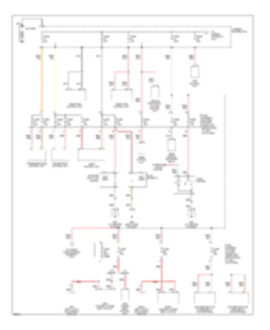 Power Distribution Wiring Diagram 1 of 4 for Porsche Boxster 2008