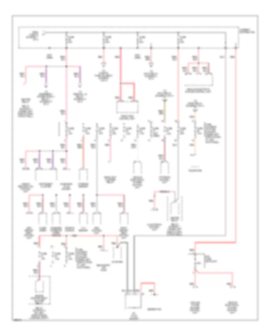 Power Distribution Wiring Diagram 2 of 4 for Porsche Boxster 2008