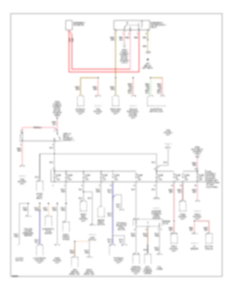 Power Distribution Wiring Diagram 3 of 4 for Porsche Boxster 2008