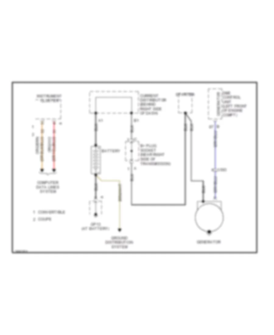 3.8L Twin Turbo, Charging Wiring Diagram for Porsche 911 Carrera 4S 2013