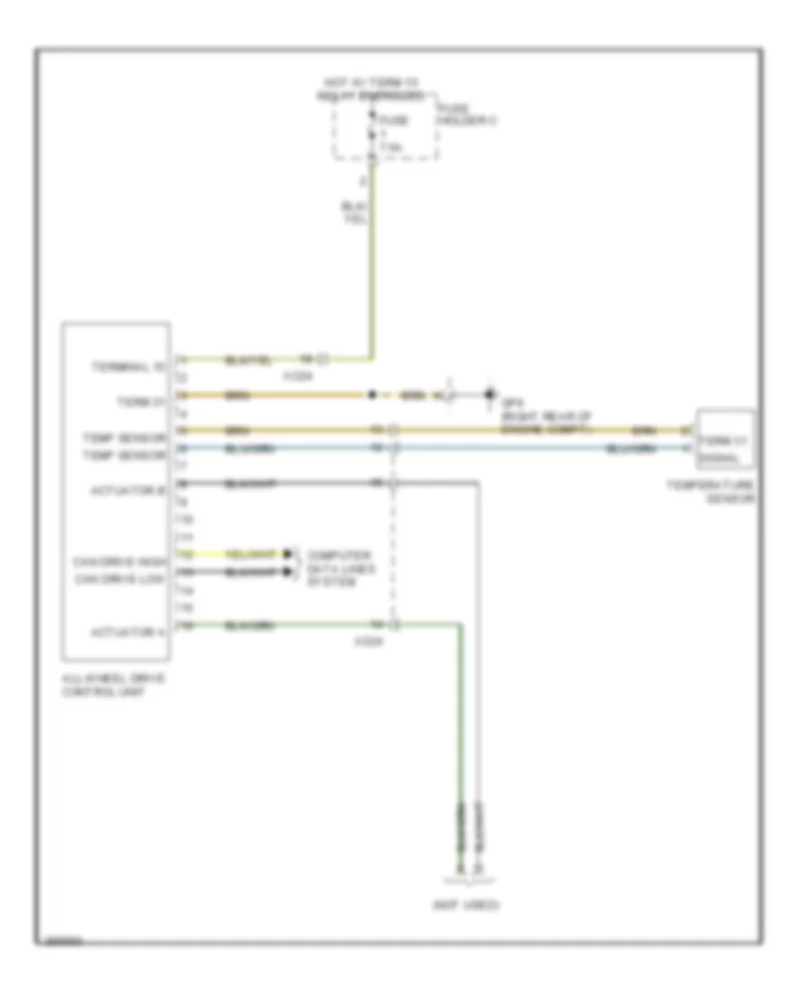 AWD Wiring Diagram for Porsche 911 Carrera 4S 2013