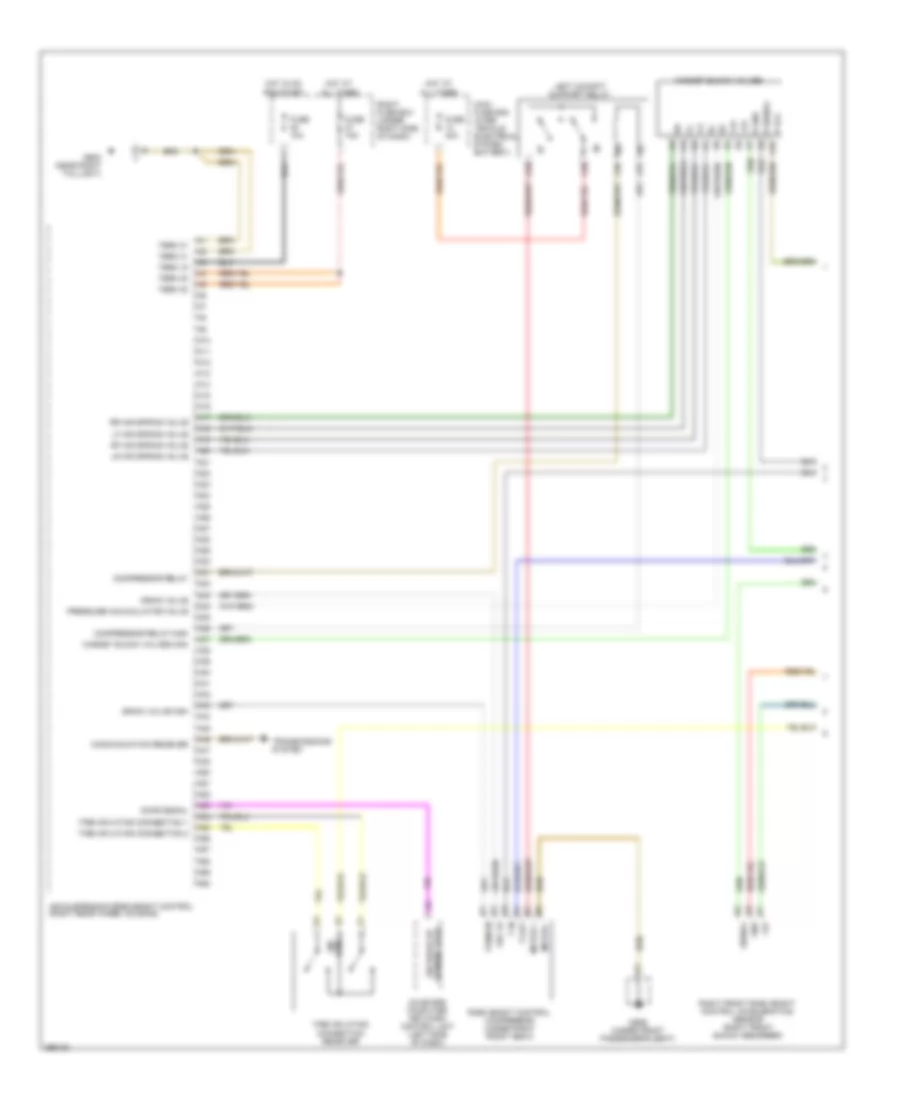 Electronic Suspension Wiring Diagram 1 of 2 for Porsche Cayenne 2008