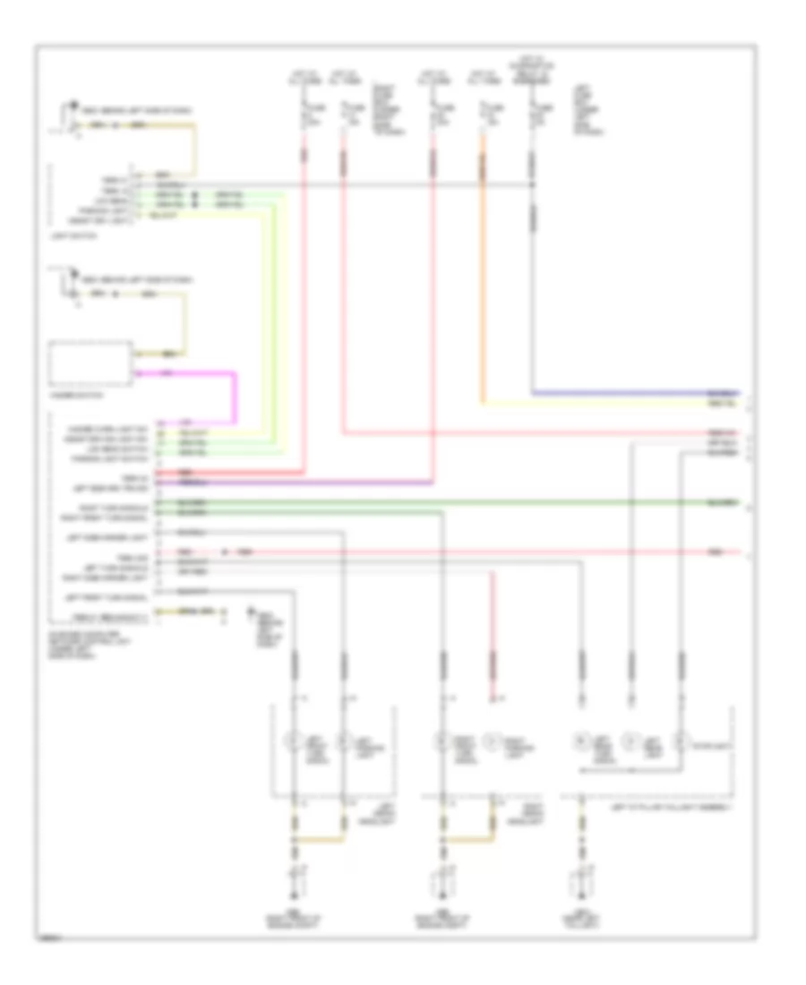 Exterior Lamps Wiring Diagram (1 of 2) for Porsche Cayenne 2008