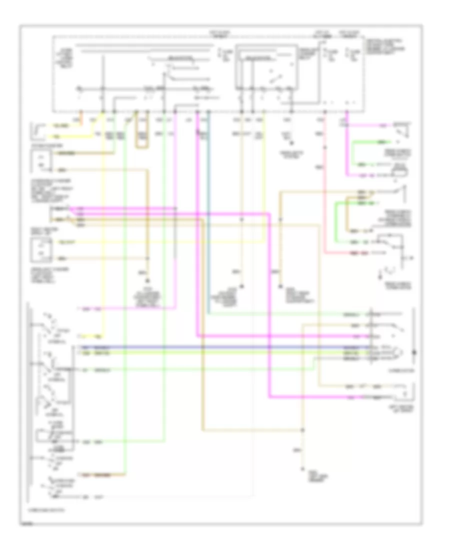 Электросхема стеклоочистителя, дворников и омывателя для Porsche 911 Carrera 4S 1996